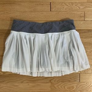 Lululemon White Pleated Tennis Skirt